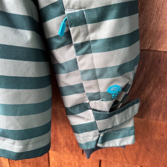 Mountain Hardwear Green/Tan Striped Barnsie Jacket in Women's Large - Picture 14 of 15